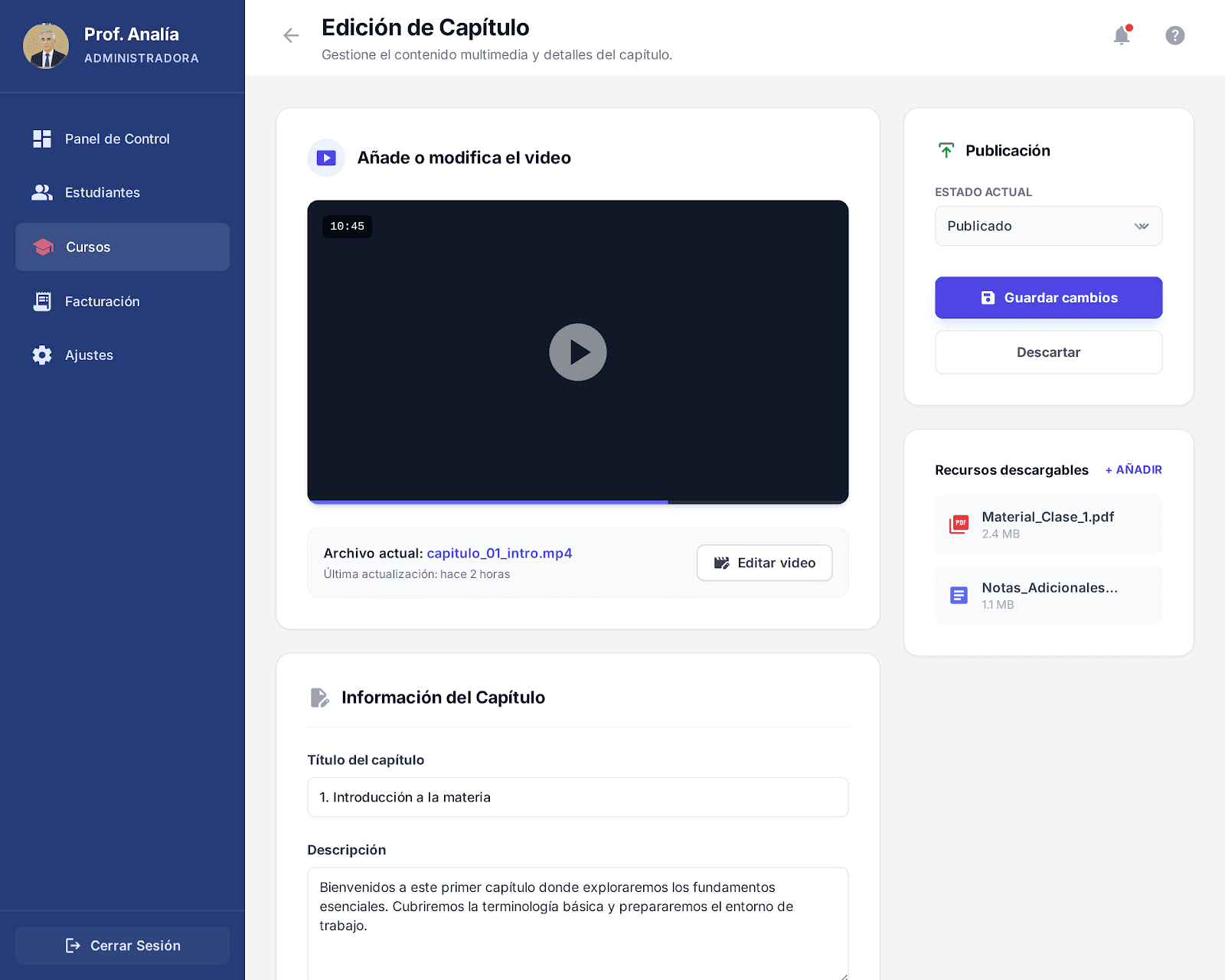 Plataforma de Educación Online - Imagen 9
