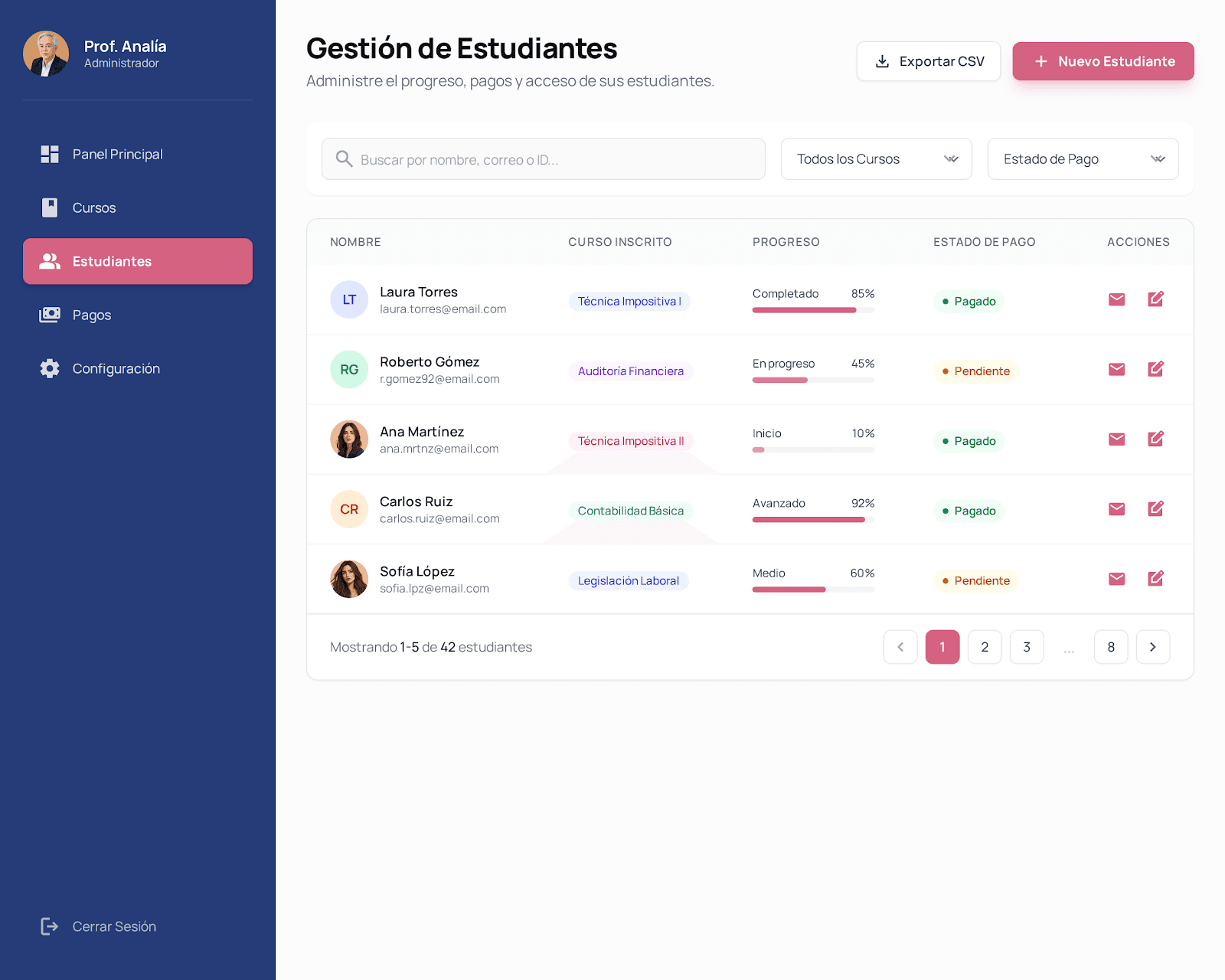 Plataforma de Educación Online - Imagen 3